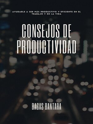 cover image of Consejos de productividad